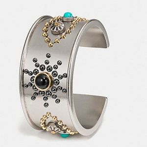 Coach Jewelry - Coach Western Rivets Wide Cuff Bracelet New Coach Jewelry - Coach Western Rivets Wide Cuff Bracelet New